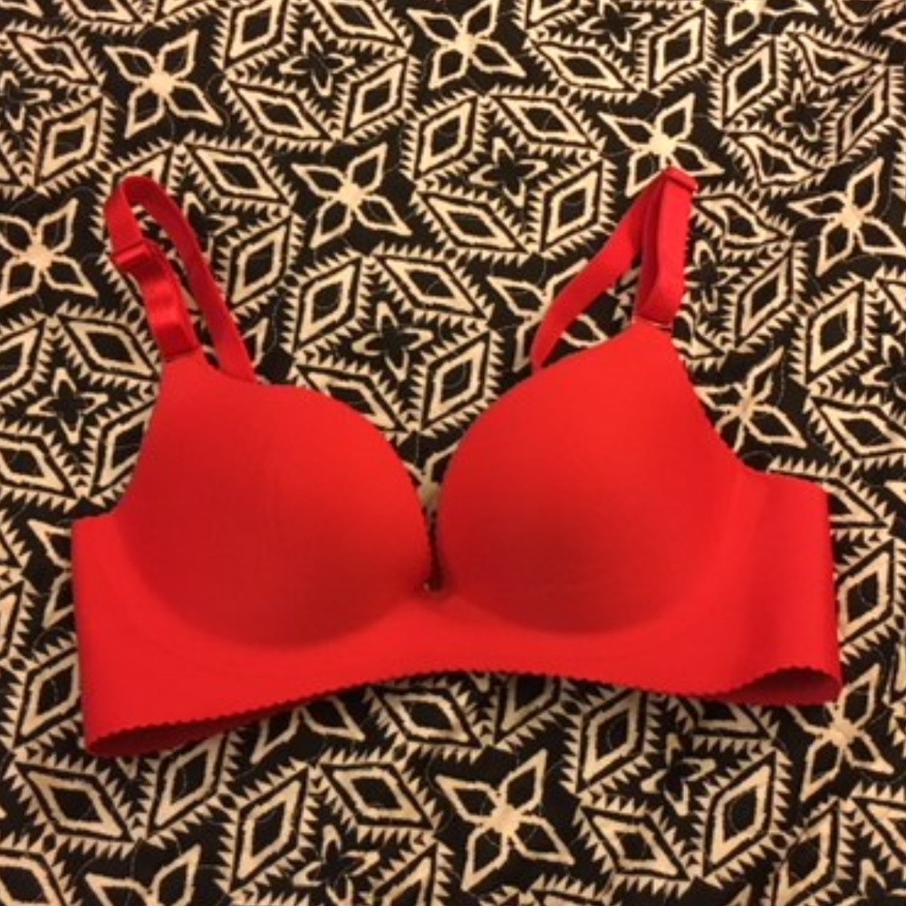 Soft Red Push Up 32 B Bra